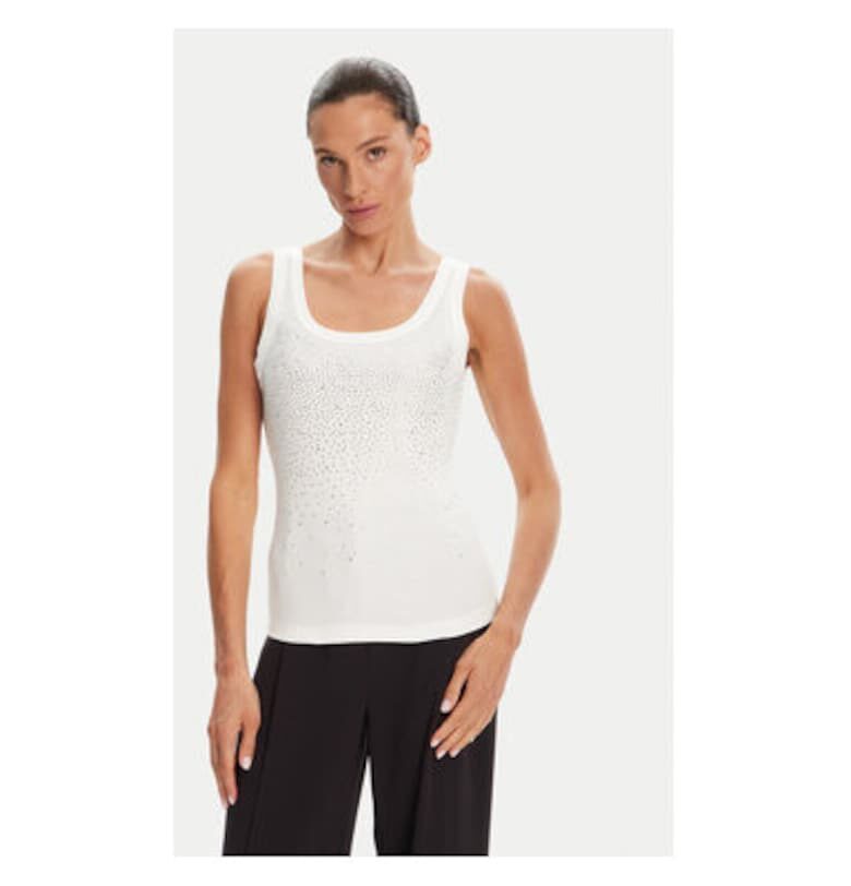 Дамски топ  CFC0124040003 - Памук - Бял - Бял Rinascimento