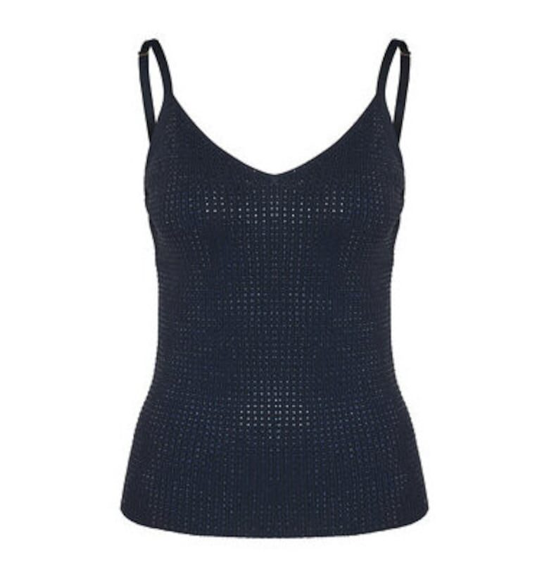 Дамски топ  FR25ST4006K410J9 - Вискоза/Полиамид - Тъмносин - Тъмносин Fracomina