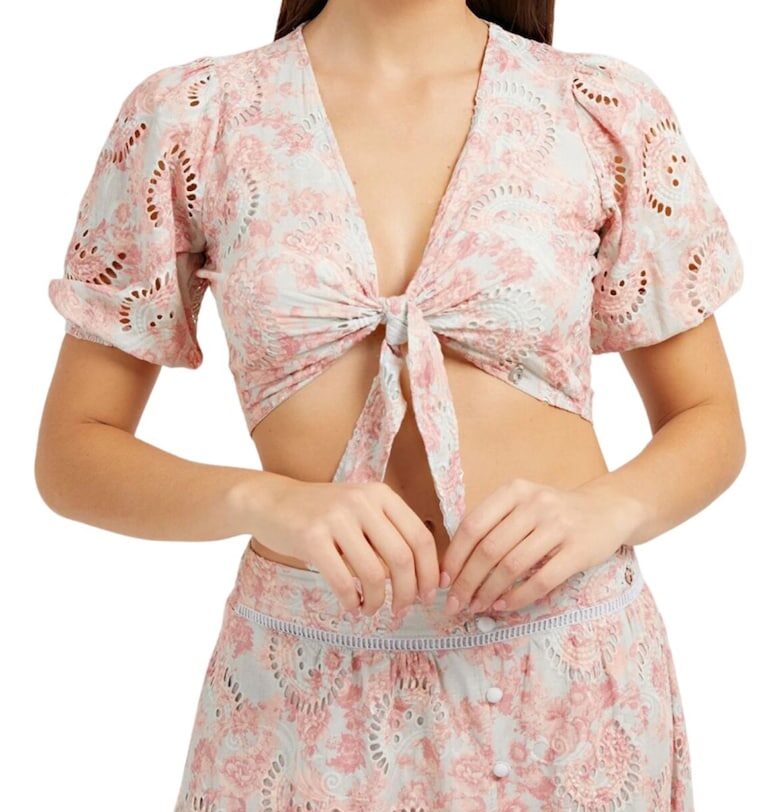 Дамски топ -  Памук - Многоцветен - Многоцветен GUESS