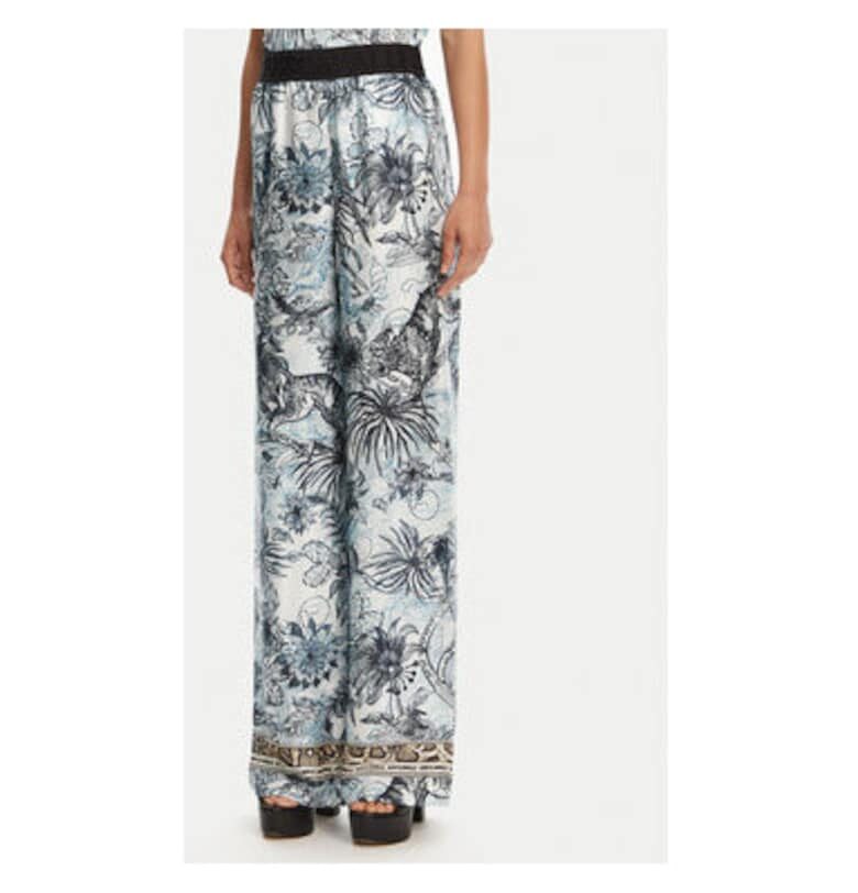 Дамски топ  вискоза - син/сив - Сив/Син JUST CAVALLI