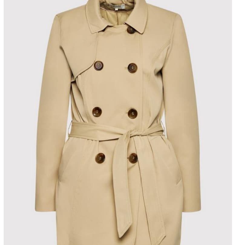 Дамски тренч -  300107676 - Полиестер - Бежов - Бежов Only