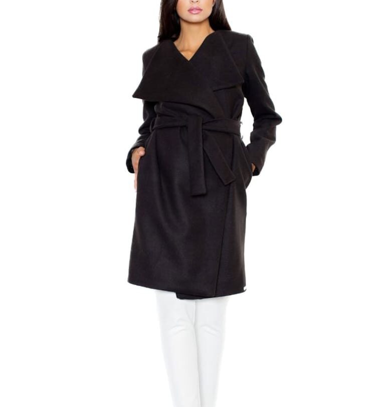 Дамски тренчкот Matindry M408 черен - Черен Figl