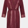 Дамски халат - 303152253 - Вискоза - Червен - Червен Femilet