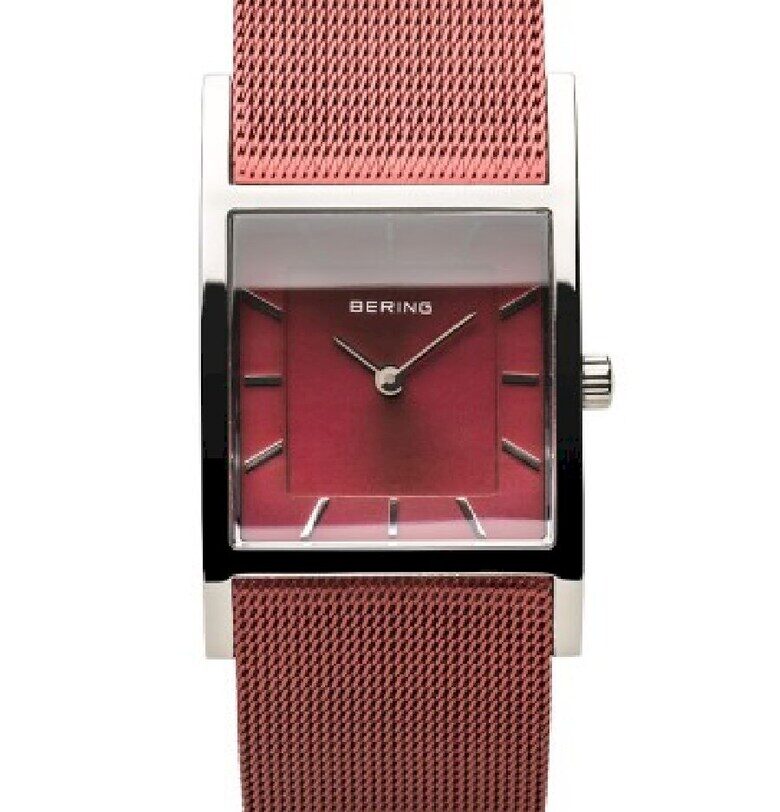 Дамски часовник  10426-303-S - сапфирен кристал - неръждаема стомана - 5 ATM - червен Bering