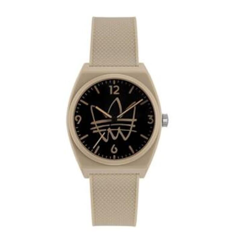 Дамски часовник  AOST22565 - аналогов - силиконова каишка - корпус от смола - кафяв - 38мм adidas