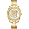 Дамски часовник  Chambers Midi Gold - 34 мм - златна гривна - комплект с кутия DKNY