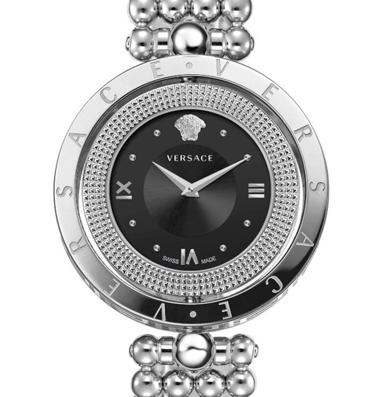 Дамски часовник  Eon - метална верижка - 34мм - 5 АТМ - сребрист Versace