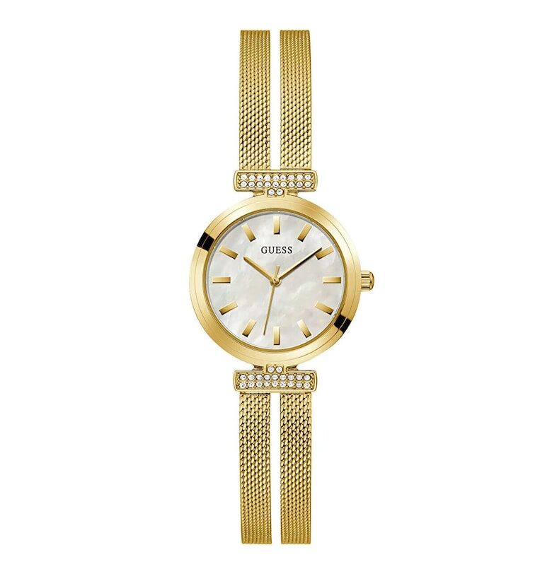 Дамски часовник  GW0471L2 - кварцов - златист - 28x7мм - водоустойчив 3 ATM GUESS