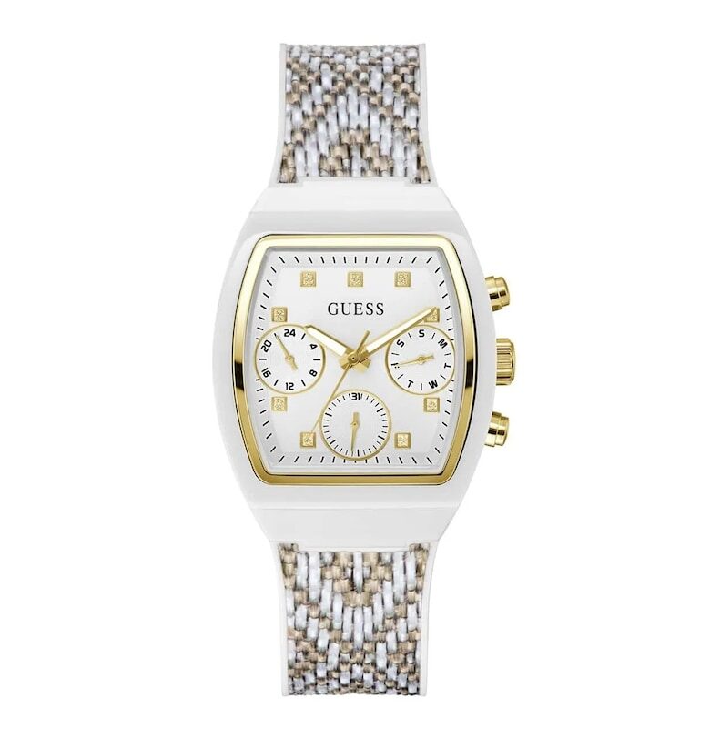 Дамски часовник  GW0863L2 сребрист 36мм силикон 3ATM GUESS