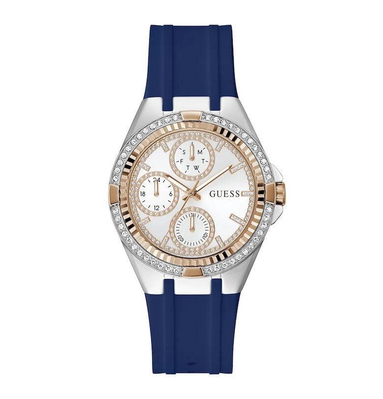 Дамски часовник  GW0879L2 - 39мм - силикон - син - водоустойчив на 3 ATM GUESS