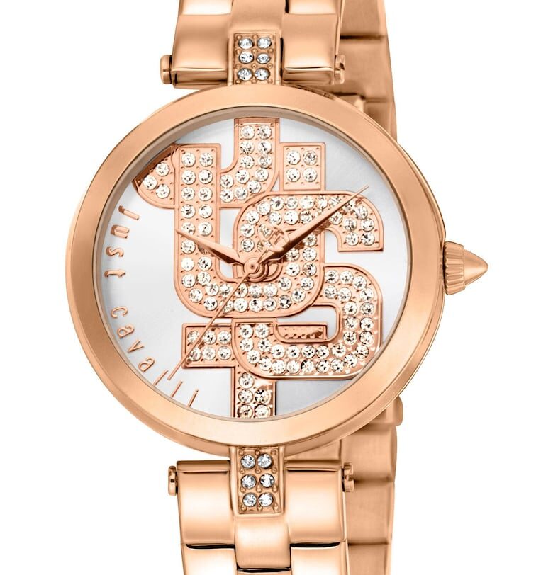 Дамски часовник  JC1L241M - аналогов - корпус 32мм - жълт JUST CAVALLI