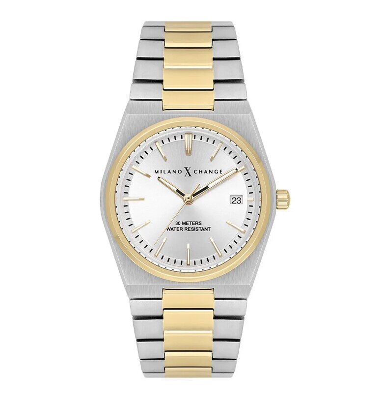 Дамски часовник  MXL5122 - 34мм - стоманена каишка - златист/сребрист - стоманен корпус - 3ATM Milano X Change