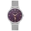 Дамски часовник  USPA2024-10 - сребрист US Polo Assn