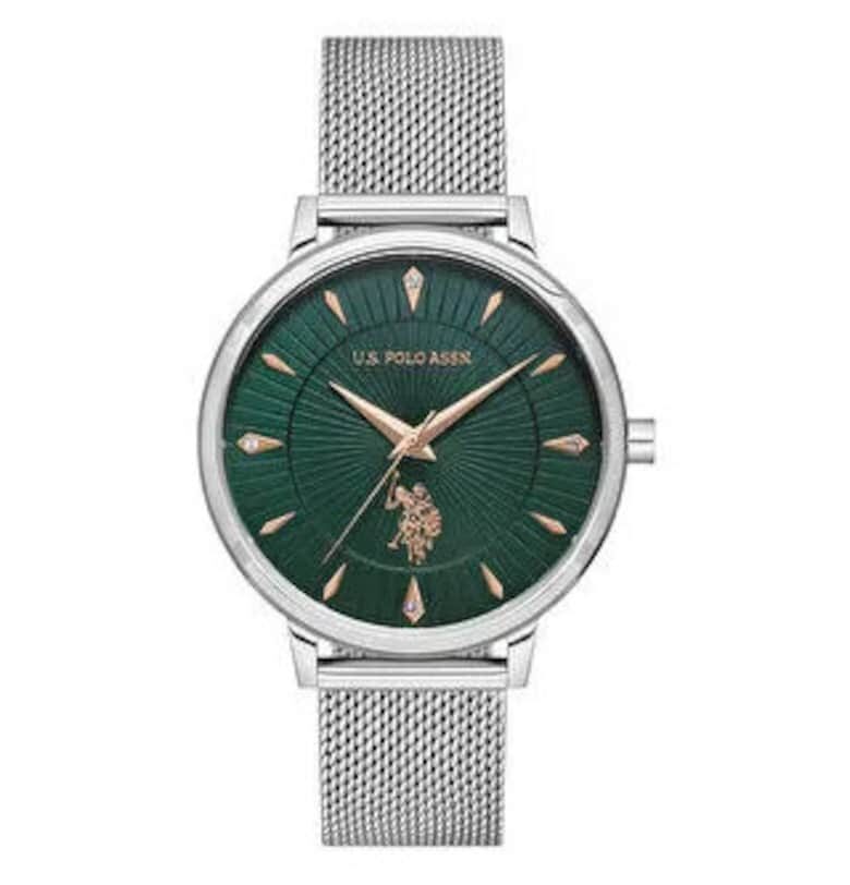 Дамски часовник  USPA2024-12 - сребрист US Polo Assn