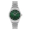 Дамски часовник  WWL1088B06 - 36мм - стоманена каишка - сребрист - зелен циферблат - 5ATM Wesse