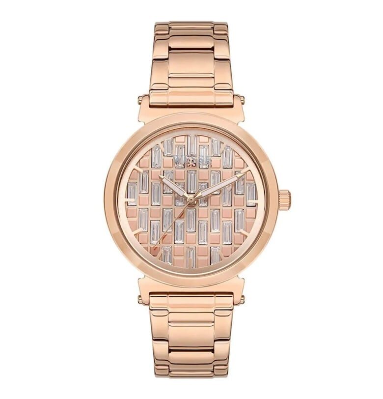 Дамски часовник  WWL109802 - 38мм - стоманена каишка - розово-златист - водоустойчив 5 АТМ Wesse