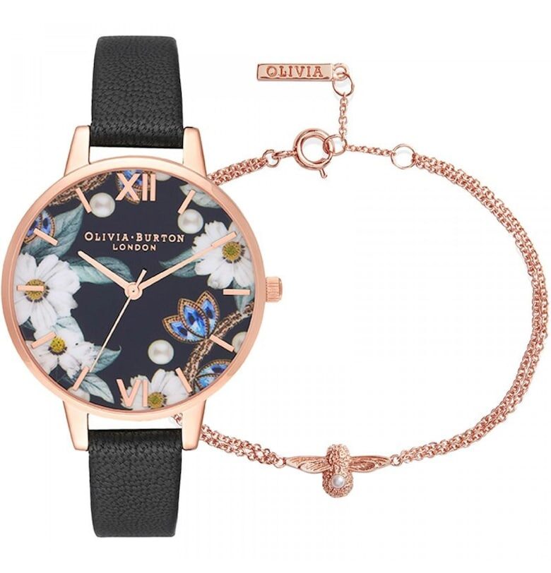 Дамски часовник -  Бижутиран - Комплект с гривна 875145480 OLIVIA BURTON