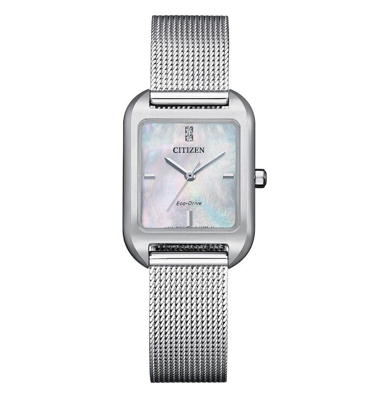 Дамски часовник -  Стомана - 31x23.5mm - Сребрист Citizen