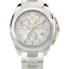 Дамски часовник  модел Chrono - метална верижка - 40мм - 5 ATM - сребрист Versace