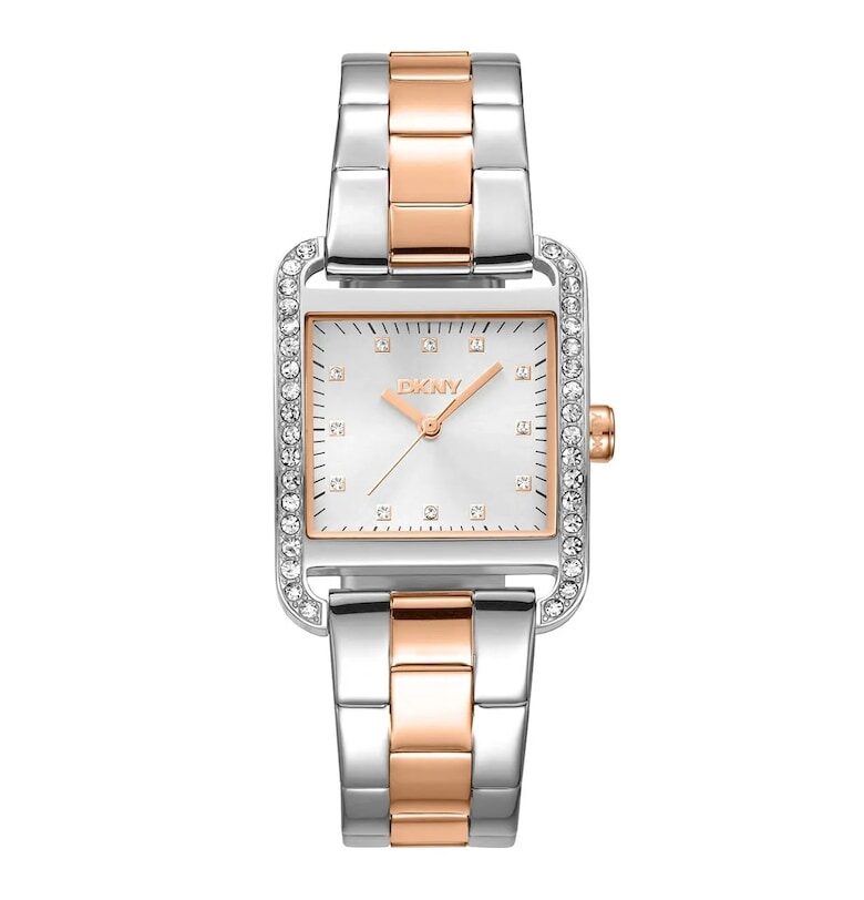 Дамски часовник  модел DK1L003M0055 - сребрист/златист - 31-34 мм - стоманена каишка DKNY