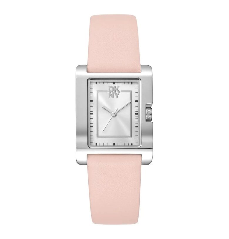 Дамски часовник  модел DK1L007L0015 - розов - 31-35 мм - каишка от екологична кожа - водоустойчивост 3 ATM DKNY