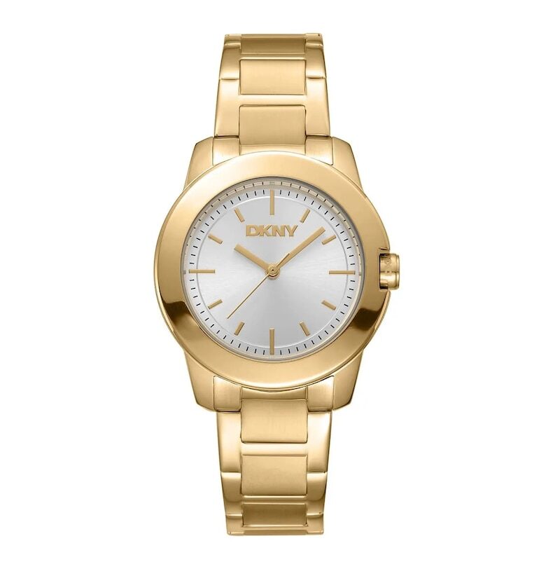 Дамски часовник  модел DK1L020M0045 - стомана - златист - 32мм - кварцов механизъм - водоустойчив 5 ATM DKNY