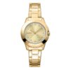 Дамски часовник  модел DK1L021M0055 - 26-30 мм - златист цвят - кварцов механизъм - водоустойчивост 5 ATM DKNY