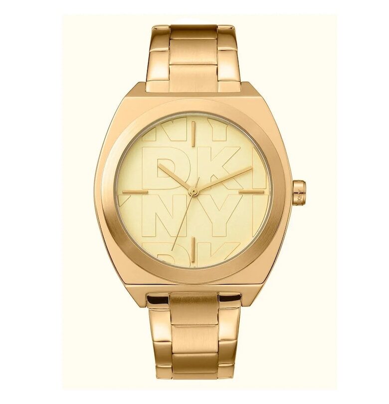 Дамски часовник  модел DK1L039M0025 - стомана - златист - 38мм - кварцов механизъм - водоустойчивост 5 ATM DKNY