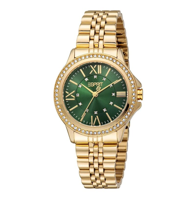 Дамски часовник  модел ES1L466M1065 - 32мм - стомана - златист цвят Esprit