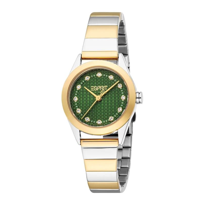 Дамски часовник  модел ES1L480M0115 - 28 мм - стоманен корпус - златна каишка - водоустойчивост 3 ATM Esprit
