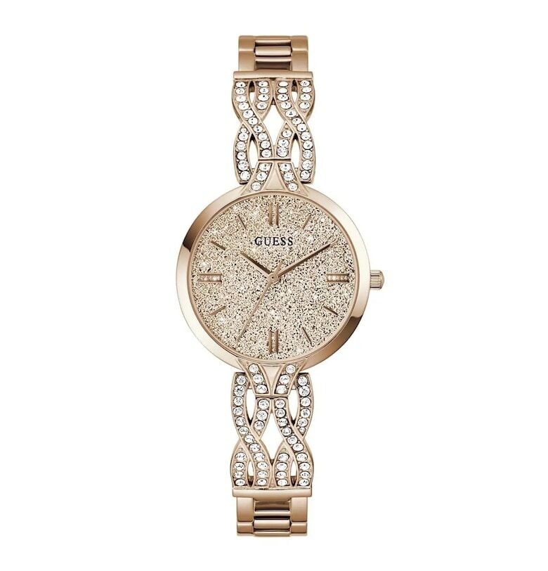 Дамски часовник -  модел GW0868L4 - розово злато - 31x34мм - стоманена каишка - кварцов механизъм GUESS