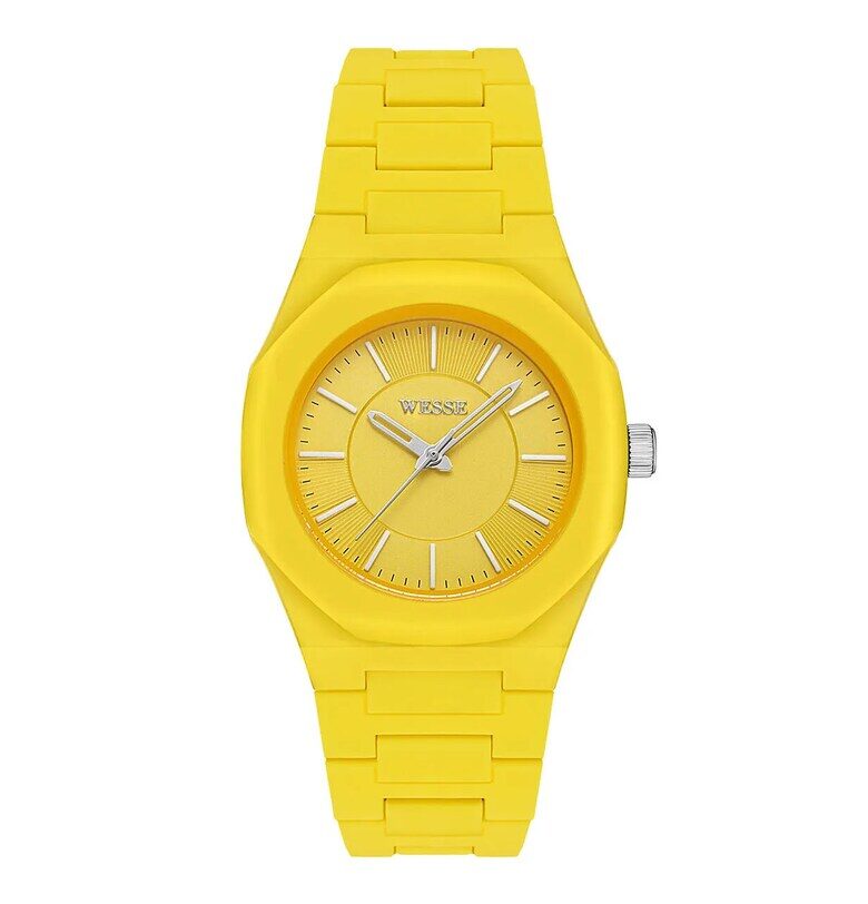 Дамски часовник  модел WWL111702 - 36 мм - жълт - пластмасова каишка - 5 ATM Wesse