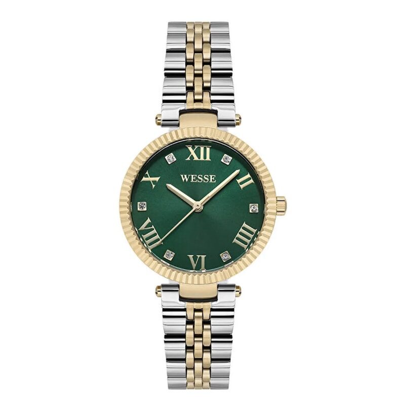 Дамски часовник  модел WWL111905 - стомана - 33мм - сива каишка - кварцов механизъм - водоустойчив 5 ATM Wesse