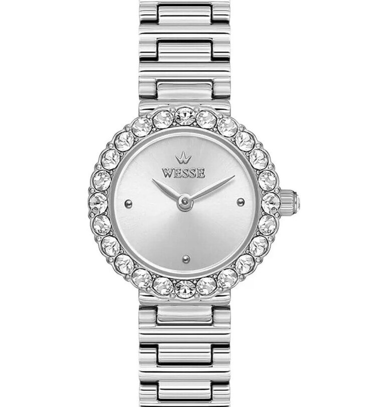 Дамски часовник  модел WWL112101 - стоманена каишка - сребрист - 25 мм - водоустойчив 3 ATM Wesse