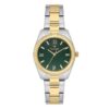 Дамски часовник  модел WWL112205 - кръгъл корпус 32мм - златист/сребрист - стоманена каишка - зелен циферблат - 5 ATM Wesse