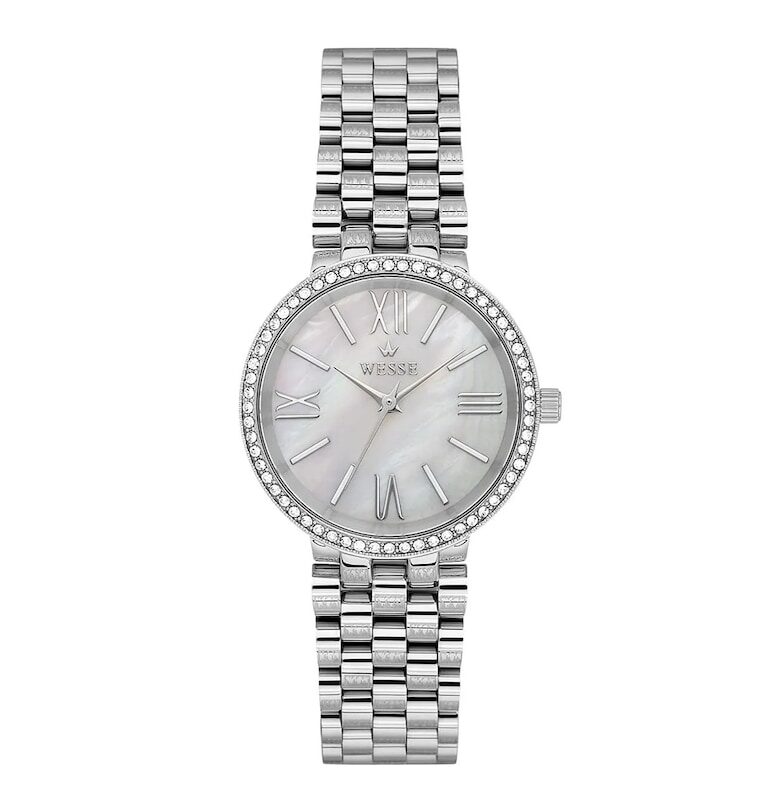 Дамски часовник  модел WWL112601 - 34мм - стомана - сребрист - стоманена каишка Wesse