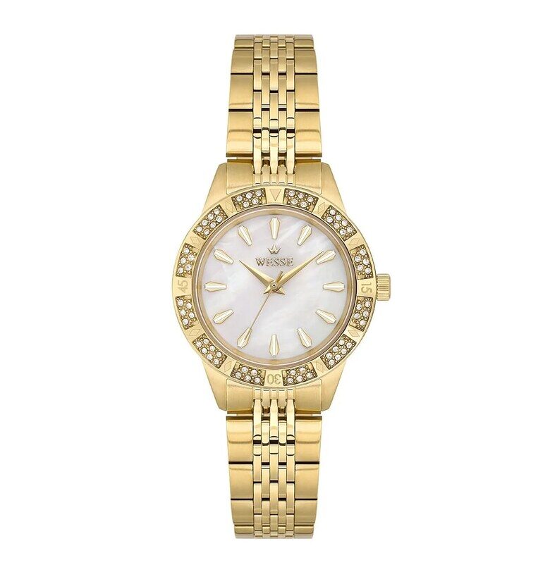 Дамски часовник  модел WWL113602 - 30 мм - стомана - златист цвят Wesse