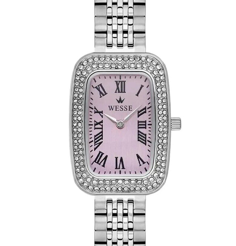 Дамски часовник  модел със стоманена каишка - сребрист Wesse