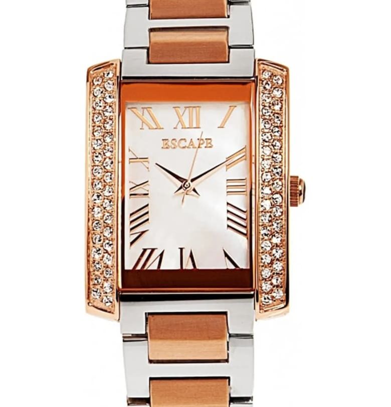 Дамски часовник  стоманена каишка - корпус 31-34 мм - водоустойчивост 5 АТМ - сребрист Escape