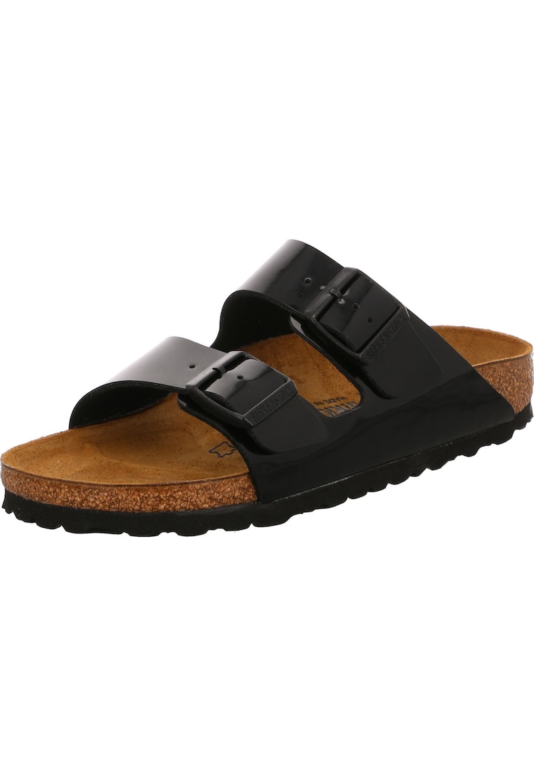 Дамски чехли - Arizona 1005292 - EVA подметка - Birko-flor - черно/кафяво Birkenstock