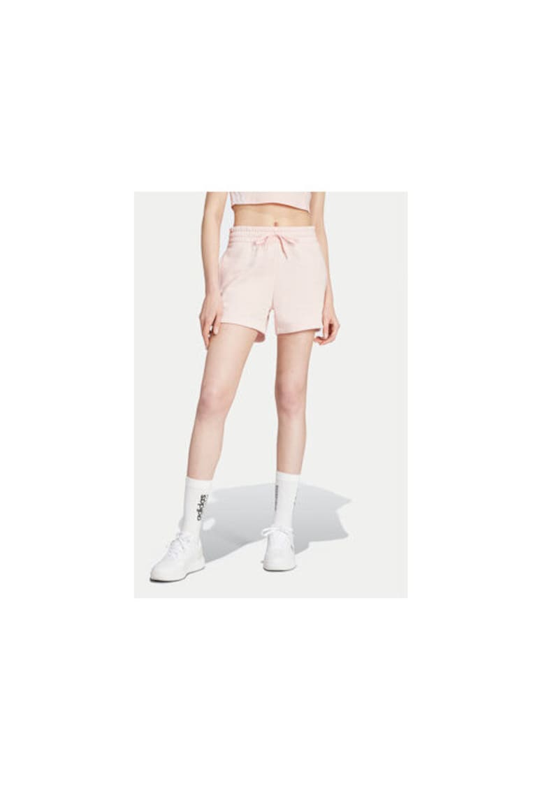 Дамски шорти - 303900212 - Памук/Рециклиран полиестер - Розов - Розово adidas
