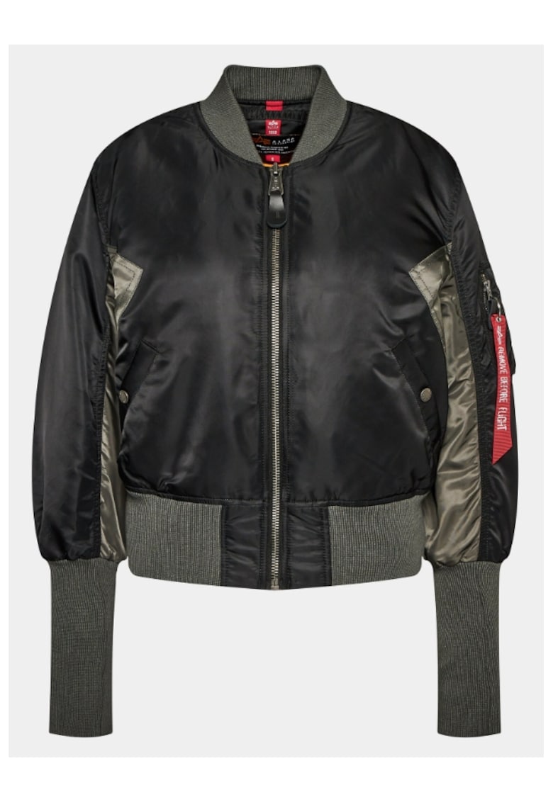 Дамско бомбър яке - 301548058 - Найлон - Черен ALPHA INDUSTRIES