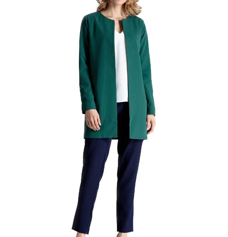 Дамско вълнено яке Helaivance M551 зелено - Зелен Figl