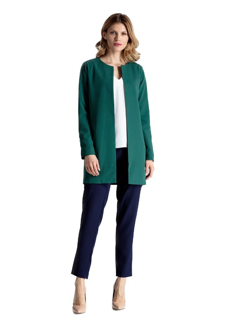 Дамско вълнено яке Helaivance M551 зелено - Зелен Figl