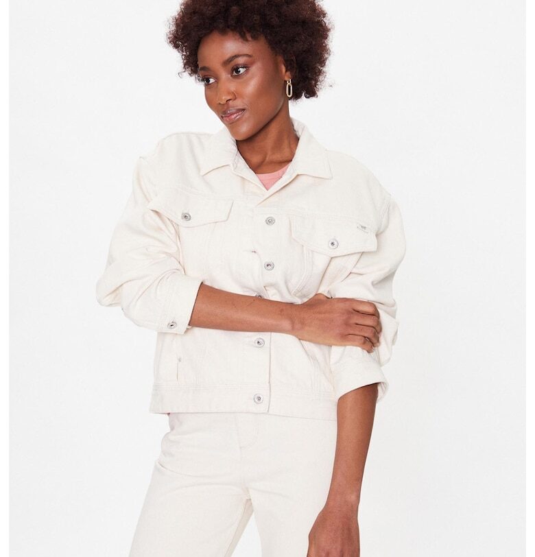 Дамско дънково яке  Памук - Екрю Mustang