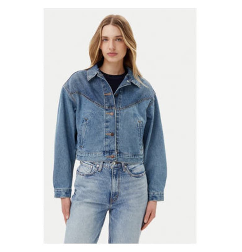 Дамско дънково яке  размер S - 001WO-0000 - памук - син - Син Levis