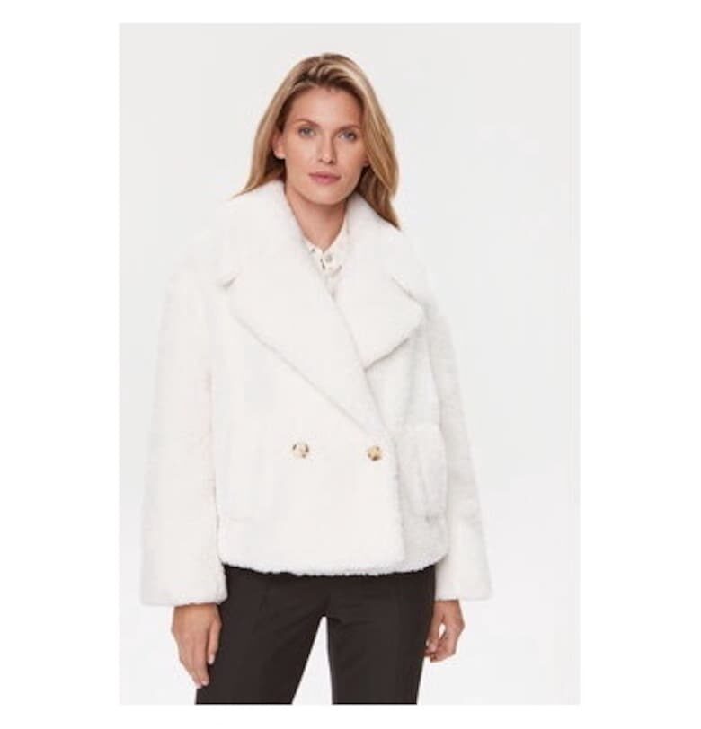 Дамско кожено палто -  302897568 - Полиестер - Бял - Бял BOSS