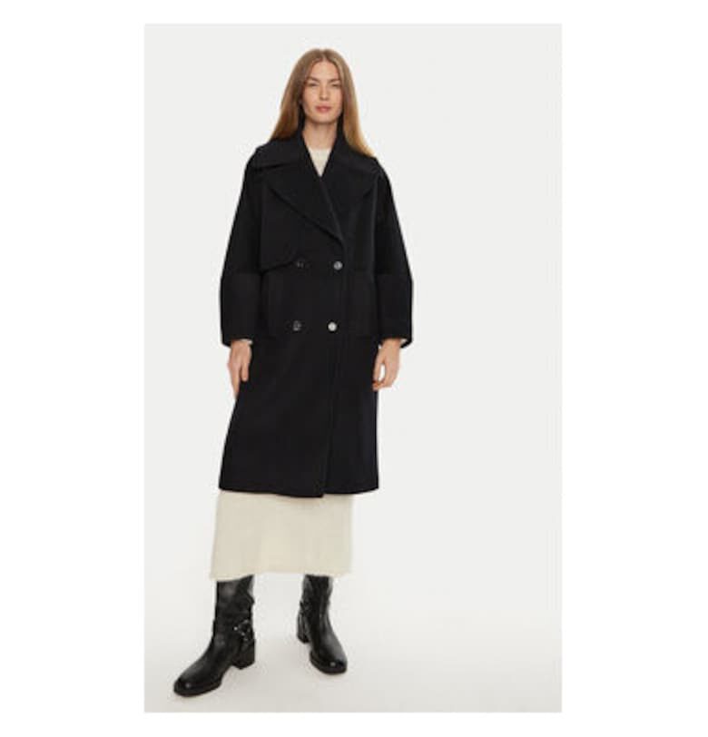 Дамско палто -  304135439 - Вълна/Полиестер - Син - Син Munthe