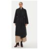 Дамско палто -  304175688 - Вълна - 40 EU - Черно IVY OAK