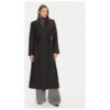 Дамско палто - 304209918 - Рециклиран полиестер/Вълна - Черно - Черен IVY OAK